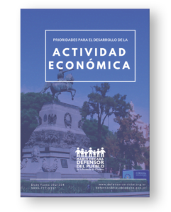 Prioridades para el desarrollo de la Actividad Económica